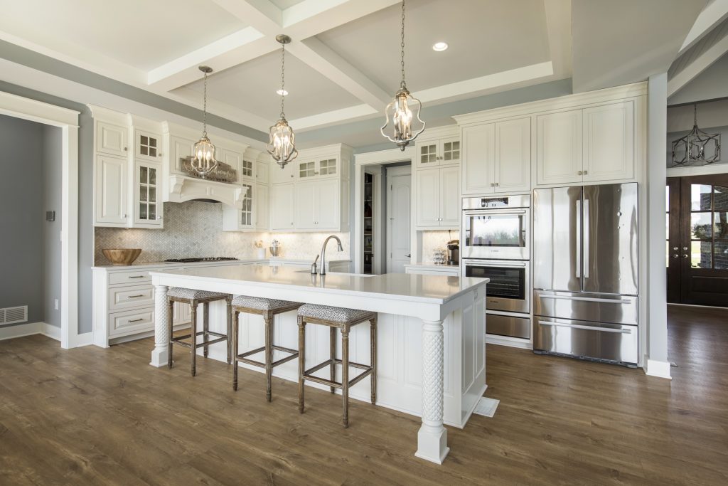 Kitchen in Grand Oaks home with large island